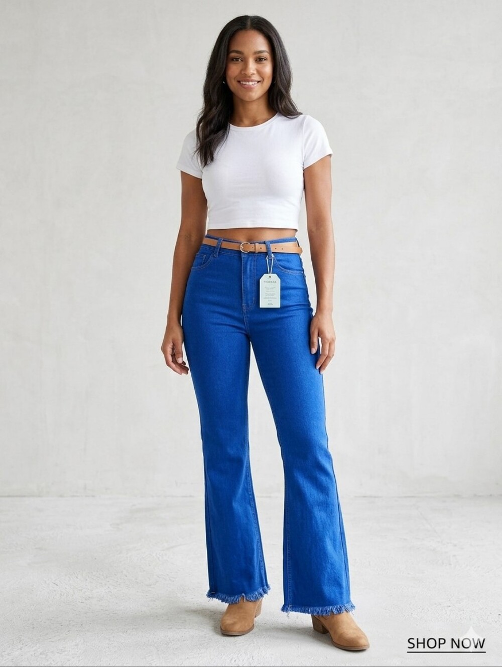 Women's Blue Flared Jeans